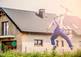 Home Builder Jumping for Joy