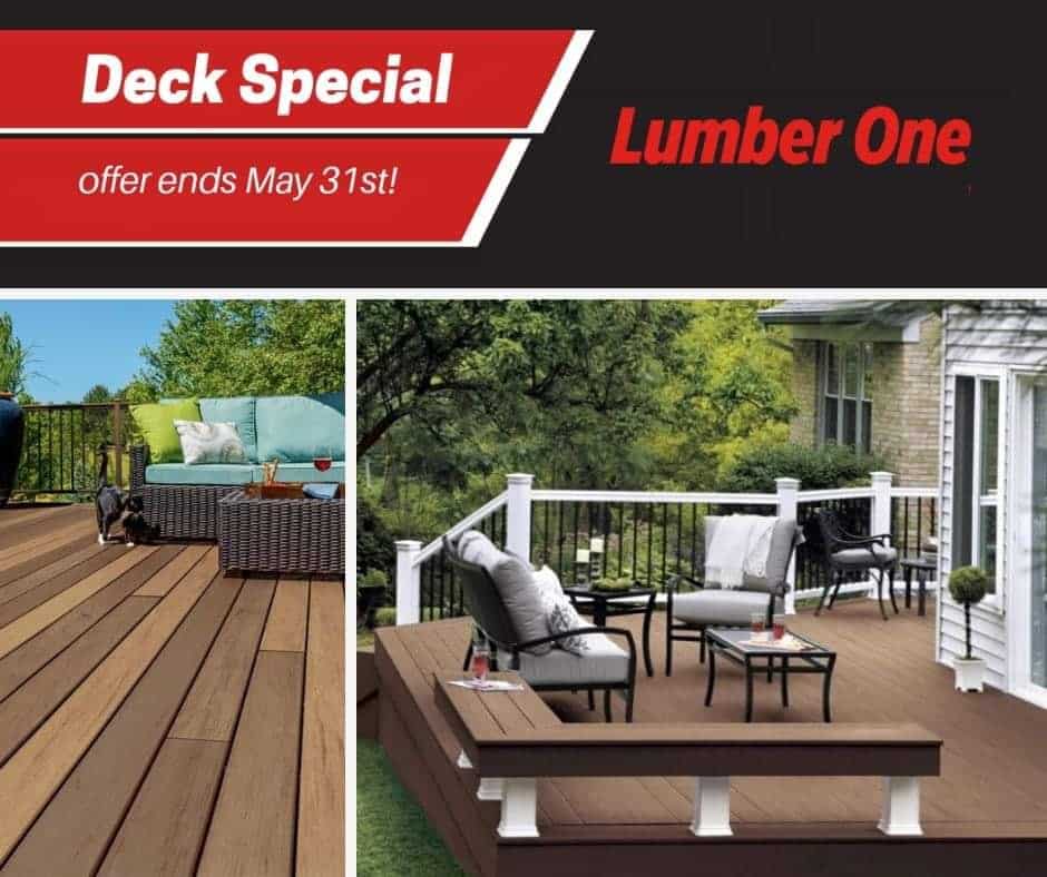 LUMBER ONE DECK PROMOTION!!