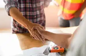 Handshake Between Contractor and Homeowner
